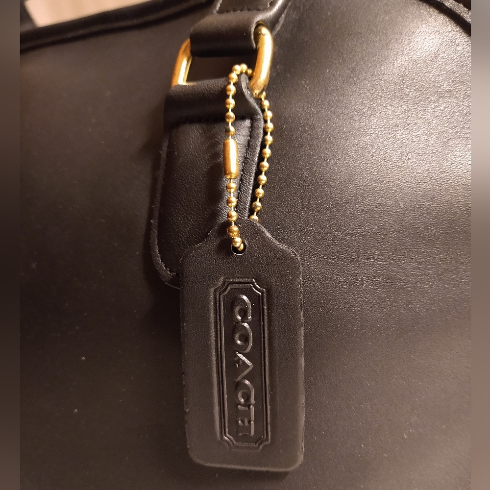 AUTHENTIC NEW VINTAGE COACH LARGE PELHAM BAG (#9958) BLACK (NWT) *FINAL SALE* - Picture 5 of 10